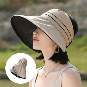 아날로그쇼퍼 자외선 차단 모자 햇빛 차단 썬캡 여성 여름 모자