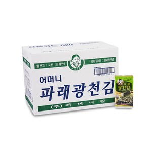 [광천어머니김 본사 발송] 파래16단 도시락김(4gx 16개입), 4g, 8세트