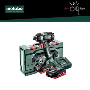 충전임팩드라이버 부러쉬리스 METABO 메타보 SSD 18 LT 200 BL 배터리 2개, 1개