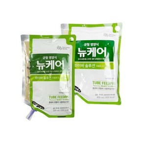 대상웰라이프 뉴케어 화이바솔루션 RTH 파우치 300ml 400ml x 20팩 경관식 피딩줄 포함, 20개