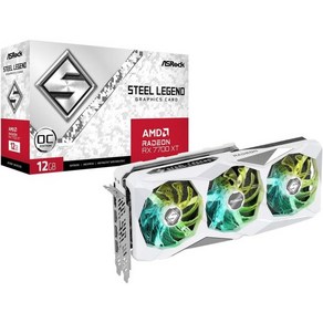 ASRock AMD 라데온 RX 7900 XTX 팬텀 게이밍 24GB OC GDDR6 그래픽 카드 디스플레이포트 HDMI 384비트, RX 7700 XT Steel Legend 12GB