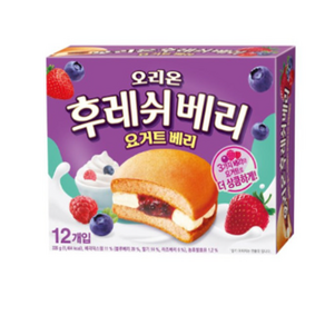 3가지 베리와 요거트로 상큼하게 오리온 후레쉬베리 요거트베리 (사탕증정), 2개, 336g