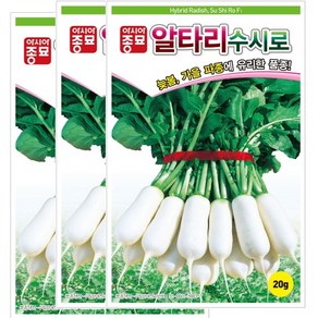 아시아종묘 씨앗 알타리무 수시로 20g 3ea, 3개