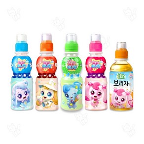 캐치티니핑 페트 음료 5종 밀크맛 사과맛 딸기맛 복숭아맛 보리차 200ml 1세트 간식 만들기 학원 화이트데이 방과후 학교