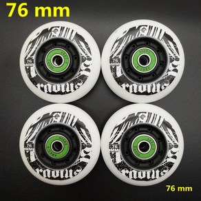 호환용품 인라인 스케이트 롤러 휠 72mm 76mm 80mm 85A 4 바퀴/로트, [01] 76 mm abec-9, 1개