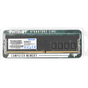 패트리어트 DDR4 8G PC4-25600 CL22 SIGNATURE 3200MHz 파인인포, 1개