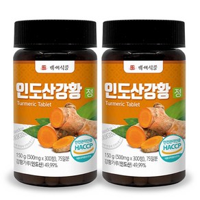 프리미엄 인도산 강황정 강황환 HACCP 인증 500mg 300정, 150g, 2개