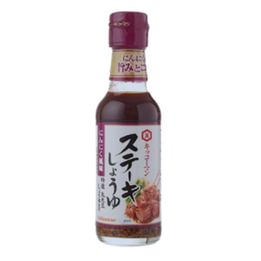 KIKKOMAN 기꼬만 스테이크 간장 마늘맛 소스 165g / 일본, 1개