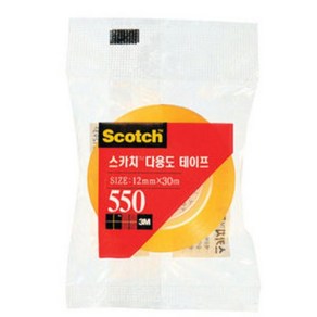 쓰리엠 스카치 다용도 테이프 550 리필 12mm x 30m, 12개입