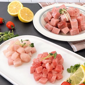 피터씨마켓 참치큐브 회덮밥 참치회큐브 포케용 블럭 400gx3 3팩세트, 포케용 참치큐브(눈다랑어) 2cm 3팩, 3개