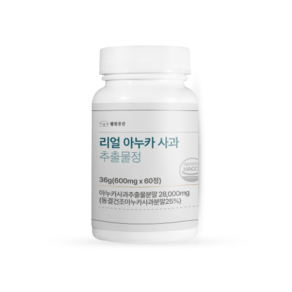 웰빙곳간 리얼 아누카 사과 추출물정 36g, 60정, 2개