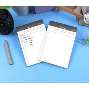 회사 사무실 전화 업무 하루일과 체크 메모지1P
