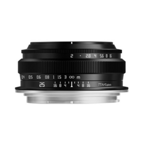 티티아티산 캐논 RF 마운트 APS-C 렌즈 25mm F2 블랙