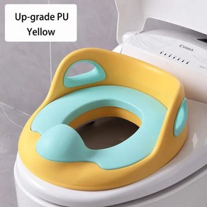 아기변기커버 용 PVC PU 소프트 쿠션 변기 시트 커버 패드 소변기 휴대용 매트 1 개, [06] Yellow-Upgade PU