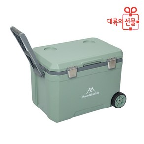 마운틴하이커 대형 대용량 차량용 캠핑 낚시 바퀴 아이스박스 아이스쿨러 45리터, 45L, SZK1211 (그린)