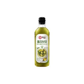 백설 엑스트라버진 압착 올리브유 900ml, 1개