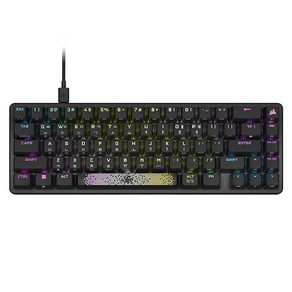 커세어 K65 RGB PRO MINI OPX 광적축 게이밍 기계식 유선 텐키리스 키보드, 블랙, RGP0144, 적축