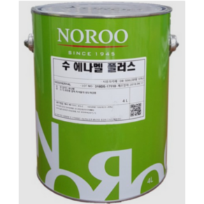 [노루페인트] 수 에나멜플러스 유광 백색 유성 페인트 (목재/ 철재용/H빔/판넬), 1개, 4L, 유광백색