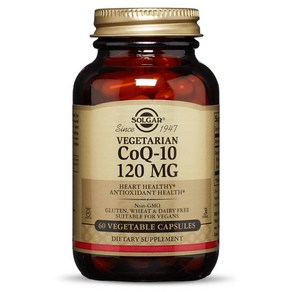 솔가 베지테리안 CoQ-10 120mg 글루텐 프리 무설탕 베지터블 캡슐