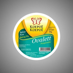 Koepoe-koepoe Baking Mix Ovalett Emulsifies 30 Gam Ovalette, 29g, 1개