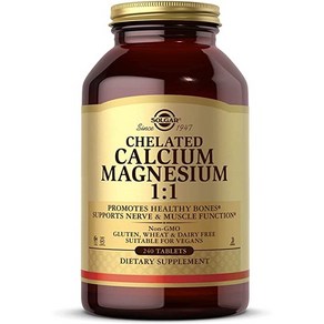 솔가 킬레이트 칼슘 마그네슘 Solga Chelated Calcium Magnesium 1:1 240 정, 240정, 1개