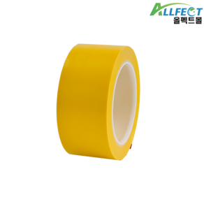 올펙트 PVC 바닥 라인테이프 공장 창고 주차장 체육관 황색 48mm X 30M, 1개