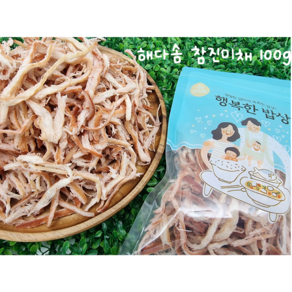 해다솜 참진미채 100g 반찬용 안주용/쫄깃한 진미채/페루산, 1개