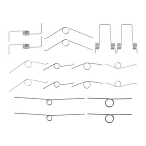 소형 뚜껑(덮개) 용수철 쓰레기통 교체 부품 스프링 버킷 18 개, 1) Silve