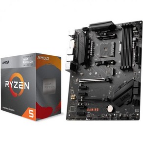 INLAND 마이크로 센터 AMD Ryzen 7 7800X3D 8Coe 16Thead 데스크탑 프로세서 번들MSI PRO X670P WiFi Po Seies 마더보드 포함, AMD Ryzen 5 4600G + MSI B550 G, 1개