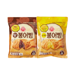 오뚜기 꼬리까지 가득 찬 팥붕어빵 480g + 슈크림붕어빵 480g 외 2종