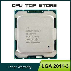 인텔 제온 E5 2680 V4 2680V4 CPU 2.4GHz 14 코어 120W LGA 2011-3 프로세서