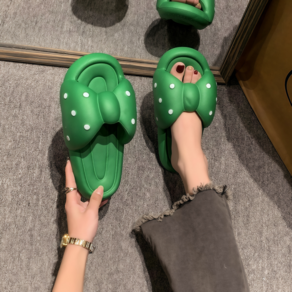 요요가 나비리본 층간소음 미끄럼방지 쿠션 사무실화 슬리퍼