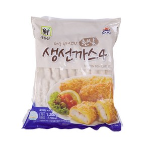 대림선 냉동 생선까스 1.2kg, 1개