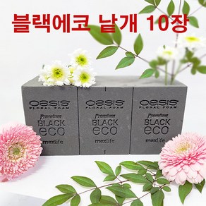 (샤인 ) 플라워트리 오아시스 프리미엄 블랙에코 낱장 10개 무료배송/환경보호 선두주자 블랙에코