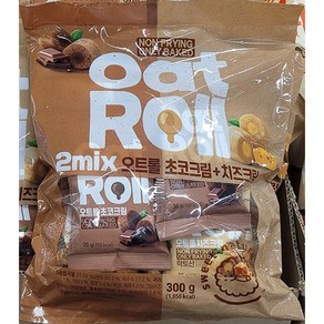 Oat Roll 오트롤 초코크림 + 치즈크림 300g, 1개