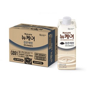 뉴케어 완전균형 영양식 구수한맛 고소한검은깨 200ml 택1 30팩 환자 식사대용 빨대타입, 30개