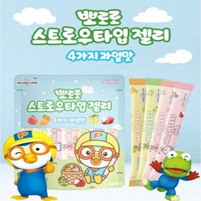 과즙 젤리 뽀로로 스트로우타입 과일맛, 600g, 1개