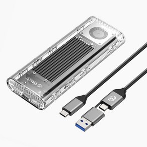 오리코 USB 4.0 (40Gbps) M.2 NVMe 방열팬 외장 SSD 케이스 TCM2-U4, 블랙, 1개