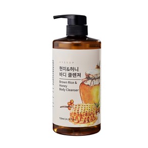 히솝 현미& 허니 바디 클렌져, 4개, 720ml