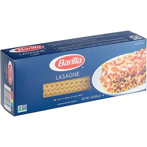 Bailla Lasagna Noodles 바릴라 라자냐 누들 1 lb 454g 2팩, 2개