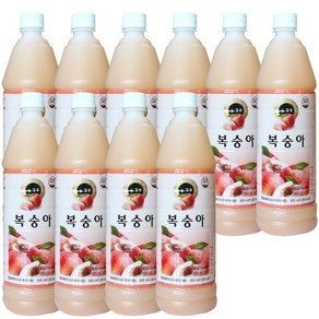 청솔 복숭아원액 835ml, 10개