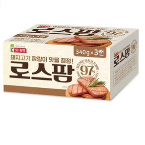 롯데웰푸드 로스팜97, 340g, 6개