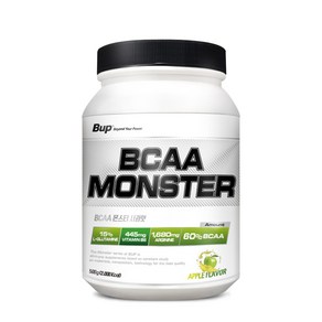 BUP BCAA몬스터 사과맛 류신 아미노산 헬스보충제 BCAA, 500g, 1개