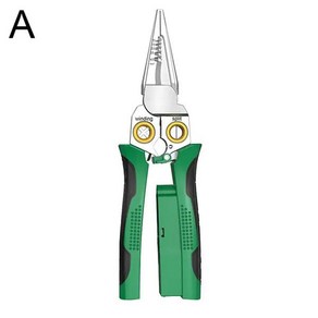 전선탈피기 다기능 와이어 스트리핑 플라이어 전기 기술자 케이블 스트리퍼 절단 분할 수리 수공구 8 in 1 1) 8 in 1 1개