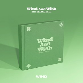 [특전 지관통 포스터] 비투비 / 미니12집 / WIND AND WISH / WIND Ve / 북클릿+미니 포스터1+럭키 메시지 카드1+포토카드2+스탠딩돌1+스티커팩8+리릭페이퍼