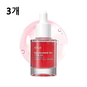 아누아 나이아신아마이드 10 TXA 4 다크 스팟 코렉팅 세럼, 3개, 30ml