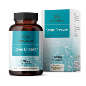 HERBAMAMA Stone Beake 찬카 피에드라 알약 신장 및 담낭 클렌징 - 1200mg 100정, 1개