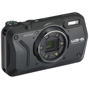 RICOH WG-6 4K GPS 블랙 본격 방수 카메라 20미터 방수 내충격 방진 내한 2000만, WG-6 Black