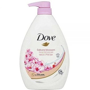 Dove Body Wash Go Fesh Sakua 블러썸 핑크 솔트 958.2g, 1개