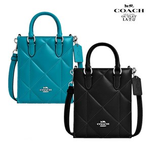 코치 노스사우스 퍼피 다이아몬드 퀼팅 미니 토트 CJ580 Noth South Mini Tote[미국LA]